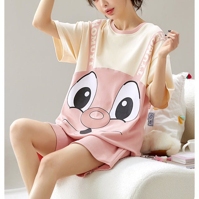 Cartoon UnPadded PJ - Zero Bra