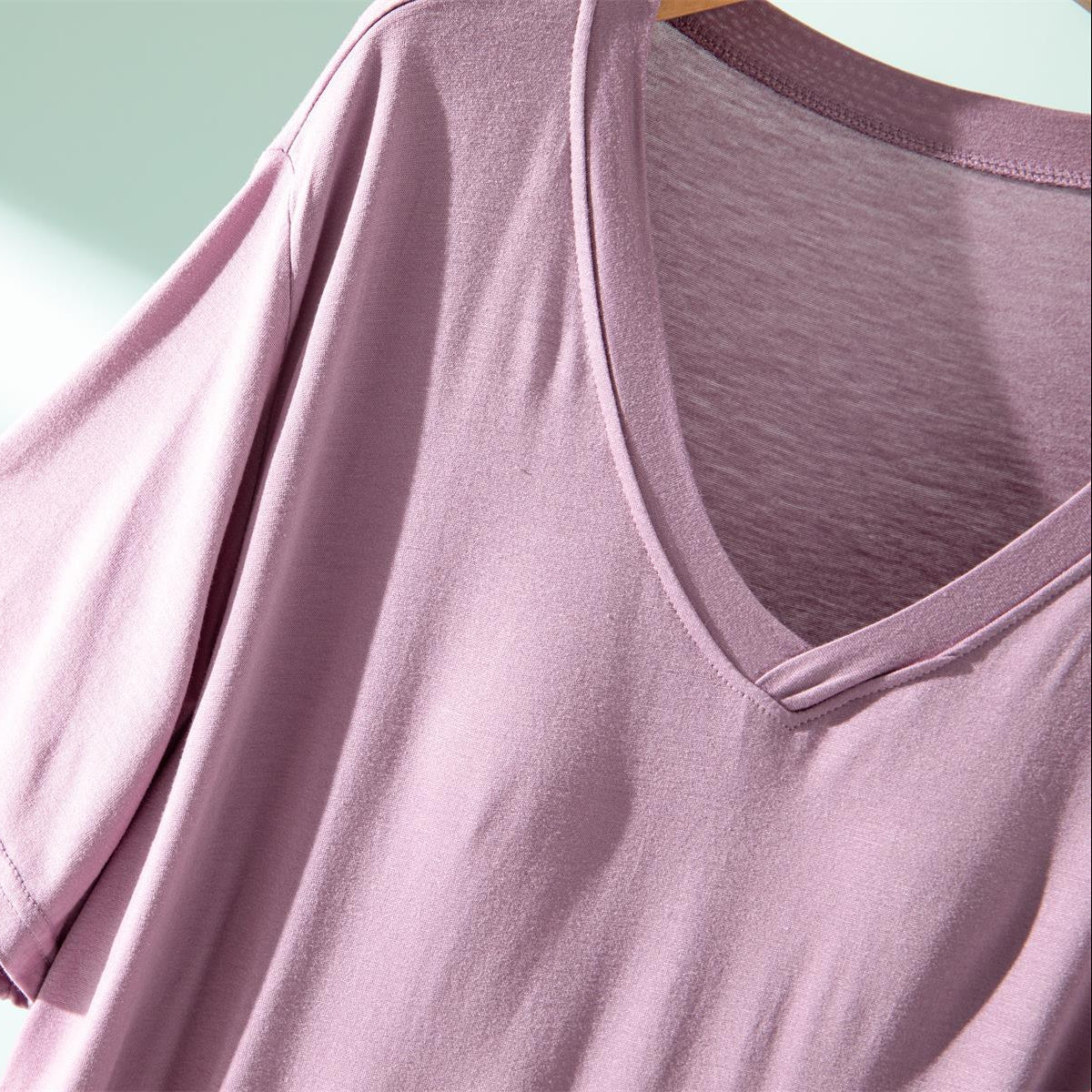 Heart Crush Built-In Bra Ruffle Top in soft pink with flirty ruffles - comfortable Indian lingerie by ZeroBra