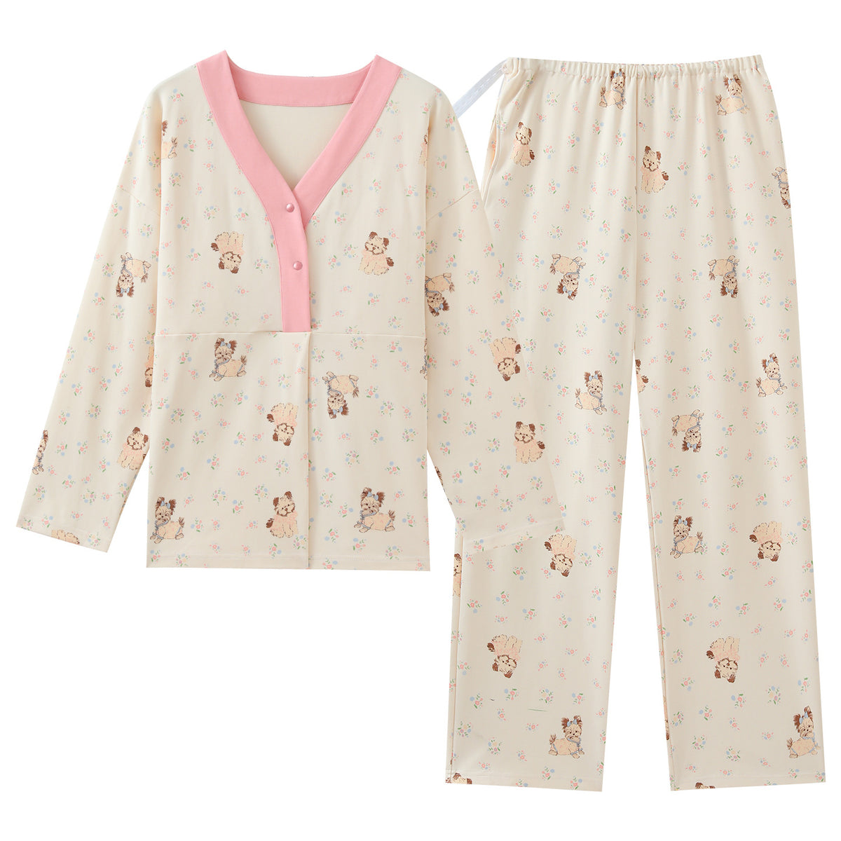 Teddy Bloom Padded Feeding Night Suit