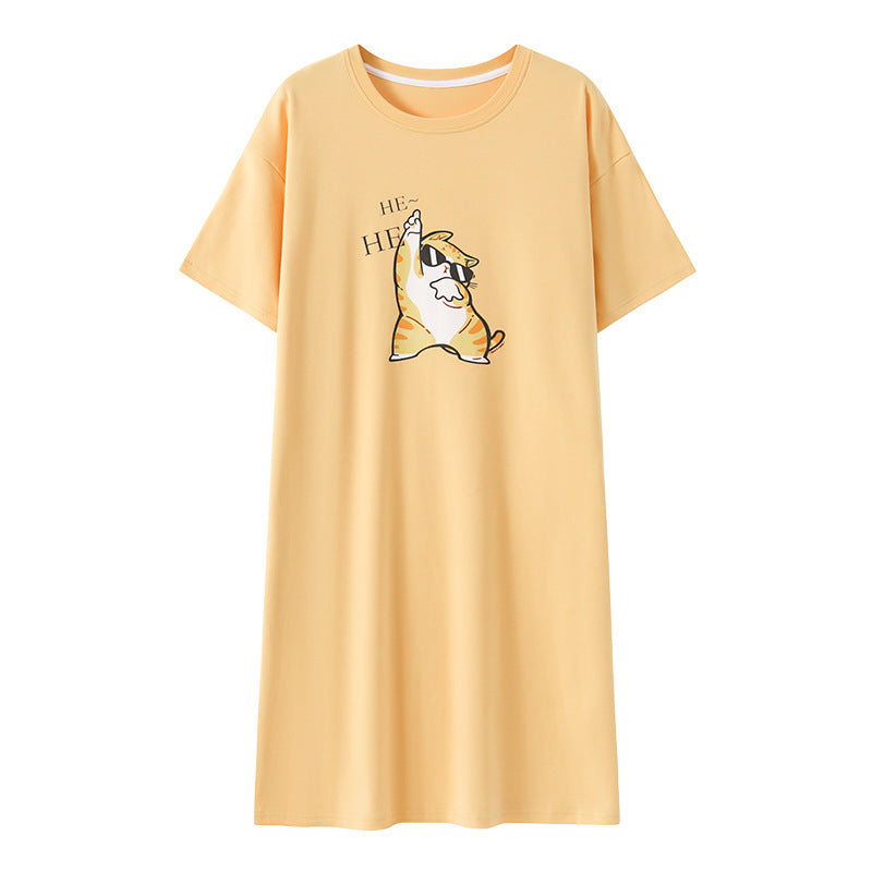 ZeroBra Night 01 comfortable Indian nightgown in soft fabric, elegant drape and relaxed fit for sleepwear