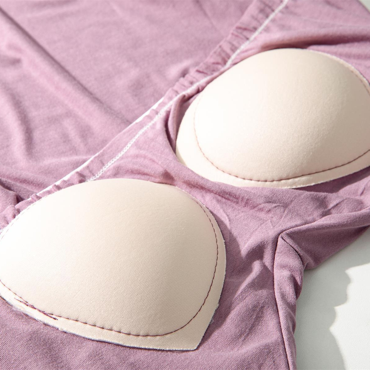 Heart Crush Built-In Bra Ruffle Top in soft pink - comfortable Indian lingerie with sweet ruffles by ZeroBra