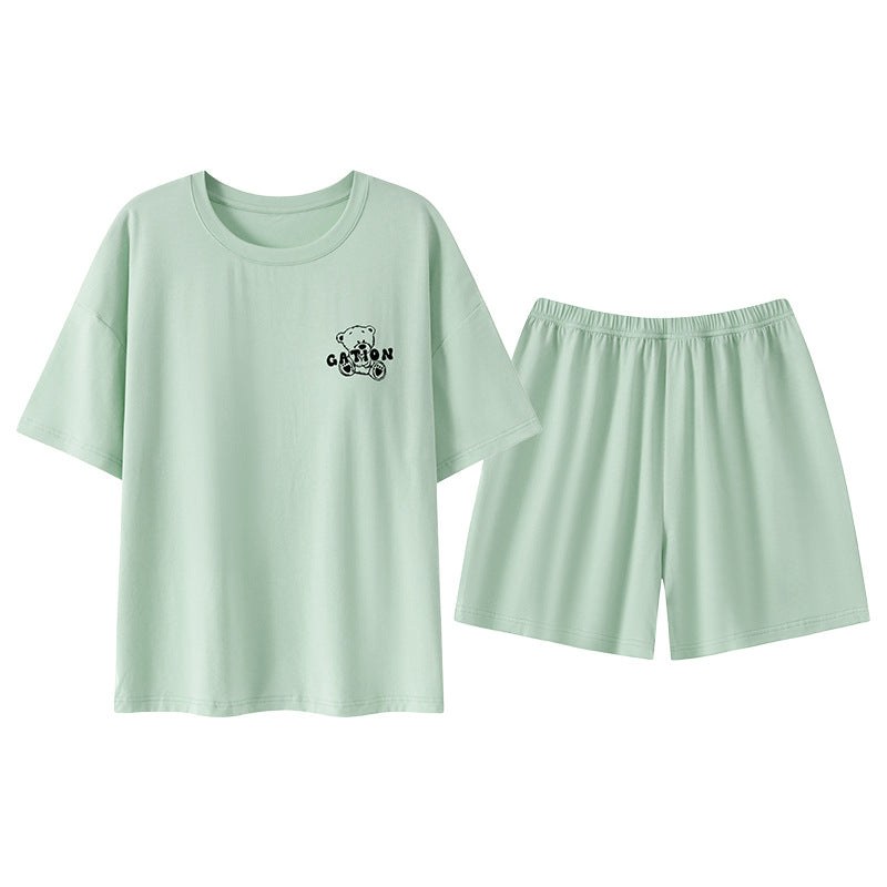 Mint green Teddy Sleep Tee with built-in padded comfort bra, showcasing ZeroBra's comfortable Indian sleepwear