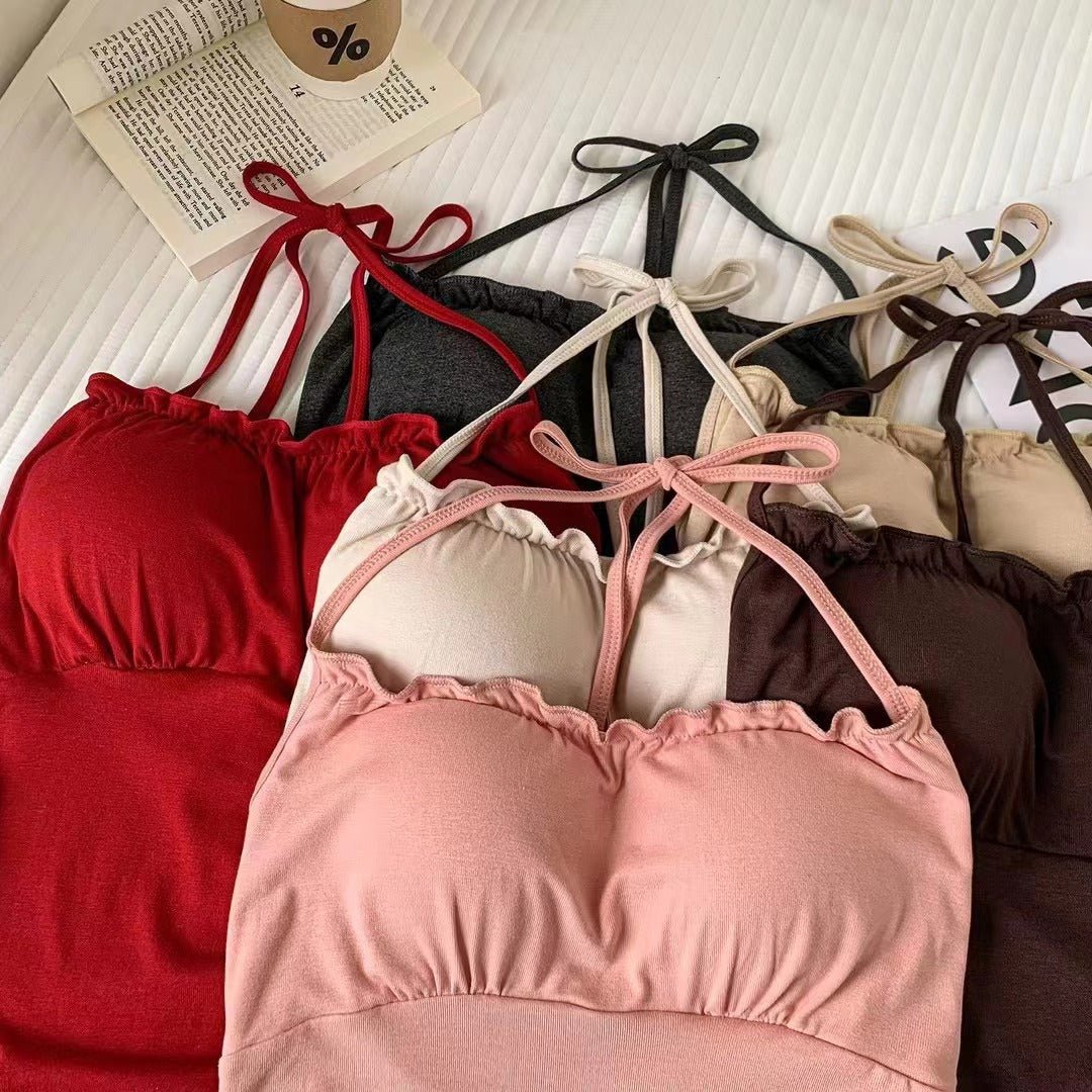 Adjustable Tie Built - In Bra Top – Flattering & Stylish - Zero Bra