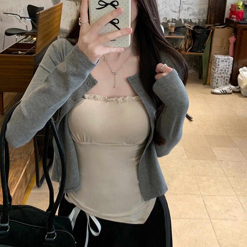 Adjustable Tie Built - In Bra Top – Flattering & Stylish - Zero Bra