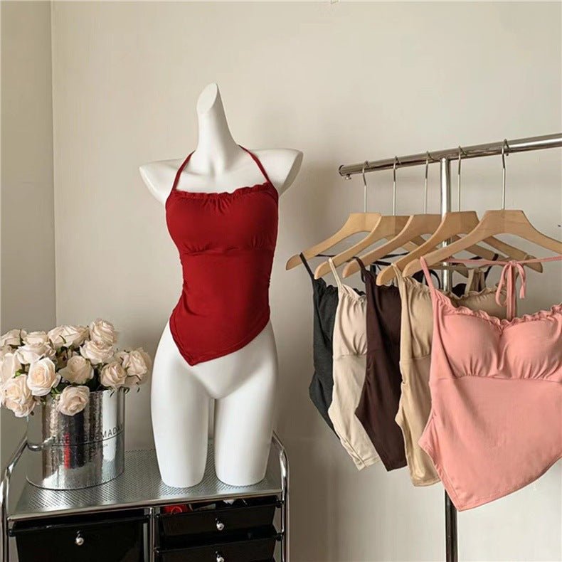 Adjustable Tie Built - In Bra Top – Flattering & Stylish - Zero Bra