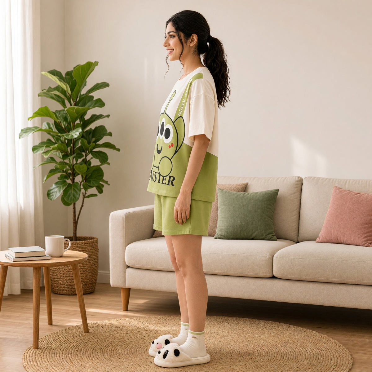 Alien Cartoon Night Suit