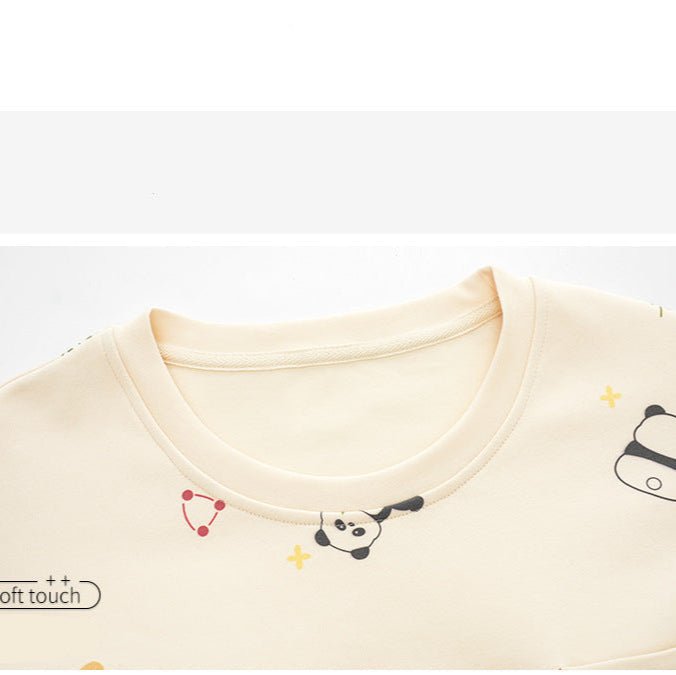 Baby Panda Built - In Bra PJ Set – Creamy Bamboo Dreams Edition - Zero Bra