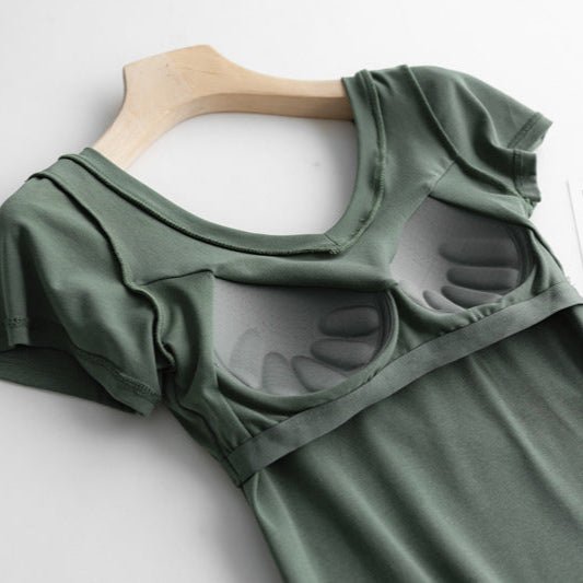Barely Basic Built - In Bra Tee – The Soft Statement Staple - Zero Bra