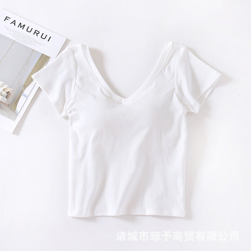 Barely Basic Built - In Bra Tee – The Soft Statement Staple - Zero Bra