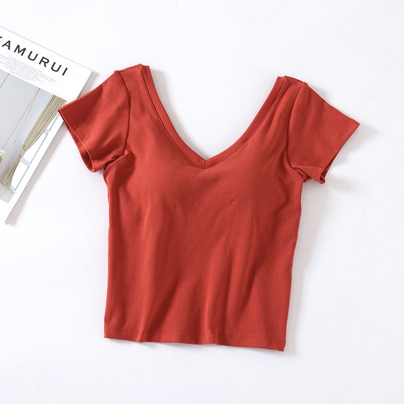 Barely Basic Built - In Bra Tee – The Soft Statement Staple - Zero Bra