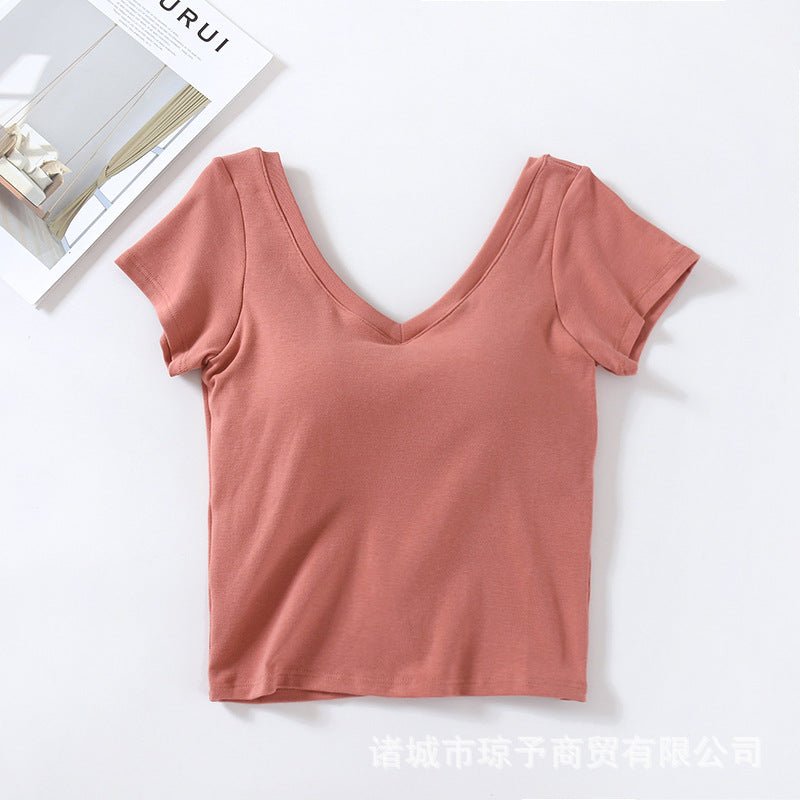 Barely Basic Built - In Bra Tee – The Soft Statement Staple - Zero Bra
