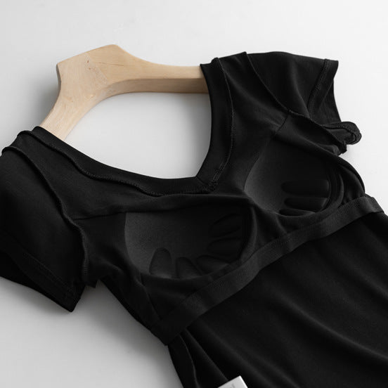 Barely Basic Built - In Bra Tee – The Soft Statement Staple - Zero Bra