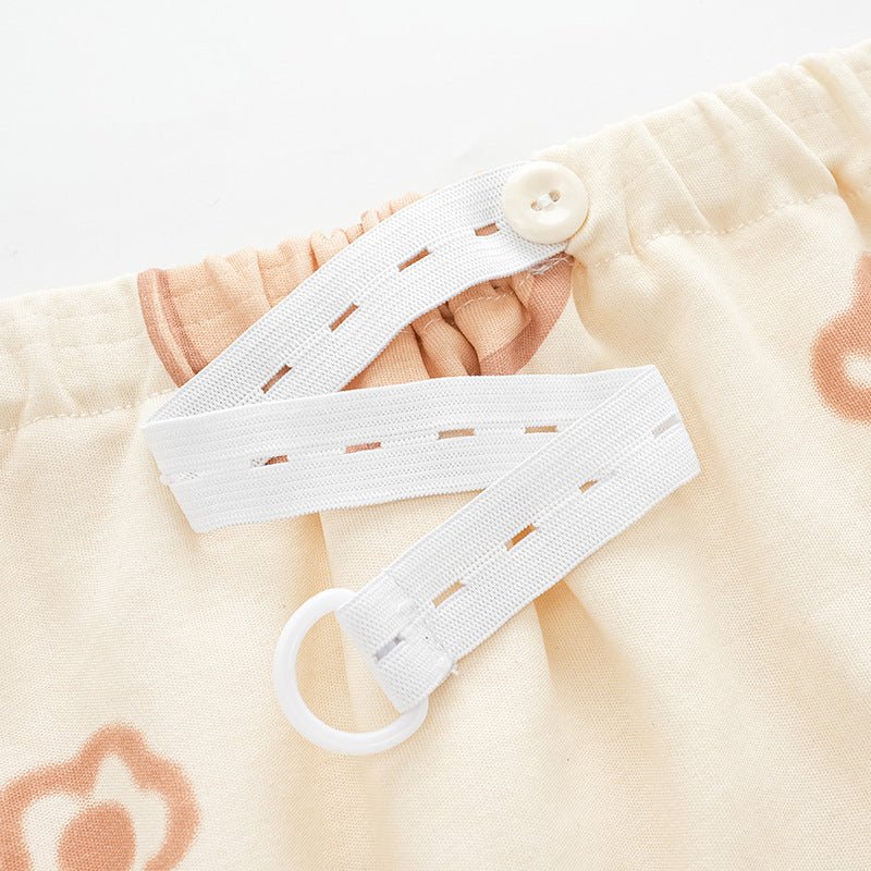 Beige Bear Maternity & Nursing Padded PJ Set – Soft, Bra - Free Mama Comfort - Zero Bra