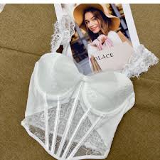 Blush Romance Built - In Bra Corset Top β Lace Me Up Edition - Zero Bra