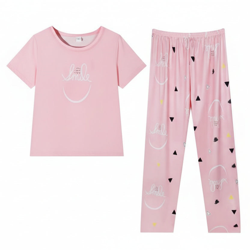 Blush Smile PJ Set – With Padded Bliss - Zero Bra