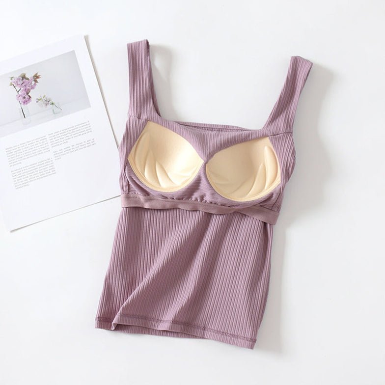 Bold Structure Built - In Bra Cami – Lift, Shape & Style in One! - Zero Bra