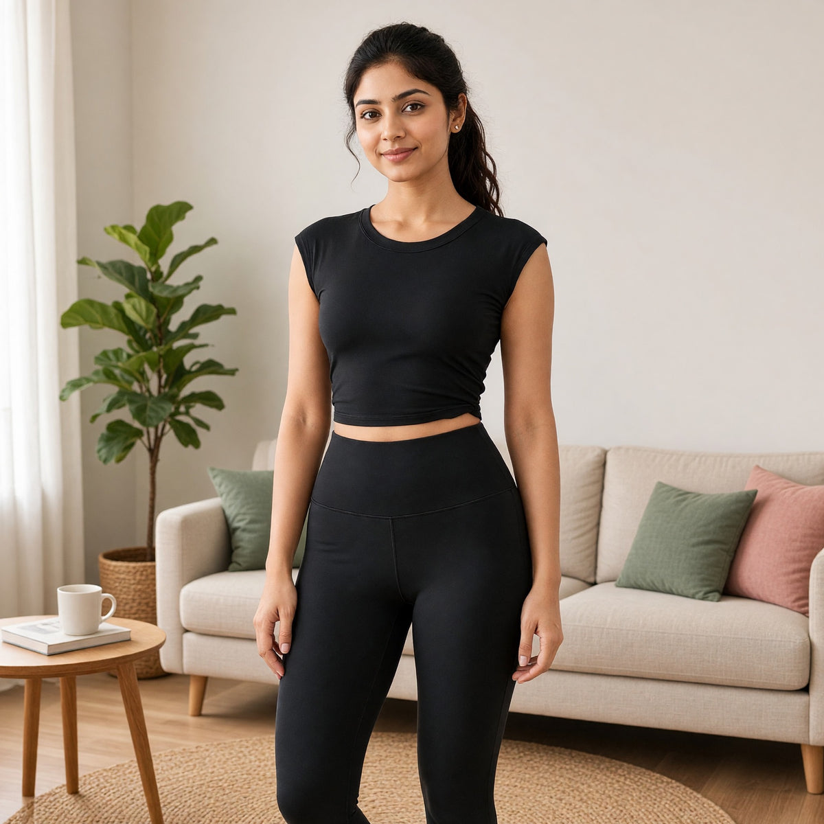BoldCut Built-in Bra Gym Top