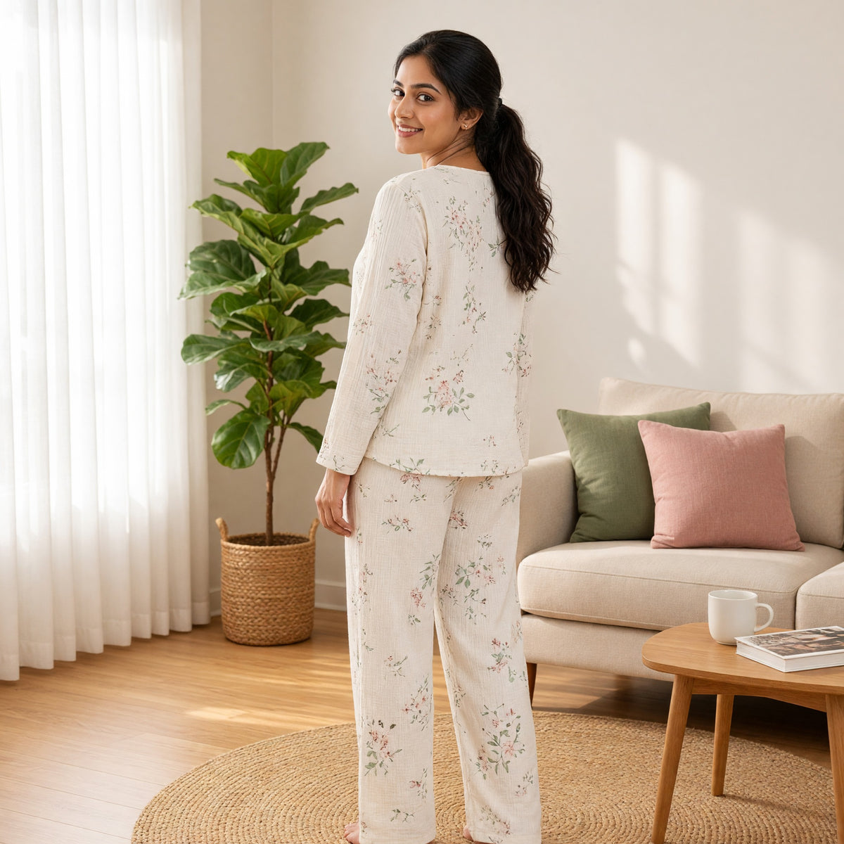 Botanical Breeze Padded Night Suit
