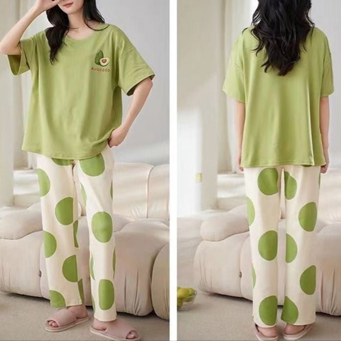 Bra - Free Polka Dot Pajamas for Maximum Padded Comfort - Zero Bra