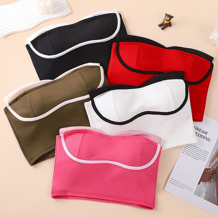 Chic Bandeau Built - In Bra Top – Effortless Style & Comfort - Zero Bra