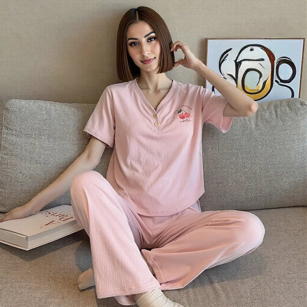 Chic Built - In Bra Pajama Set – Effortless Comfort & Style - Zero Bra