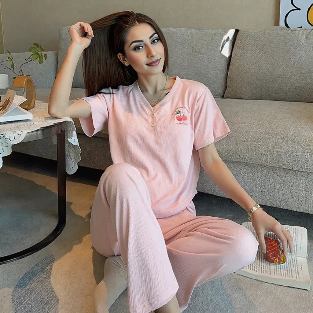 Chic Built - In Bra Pajama Set – Effortless Comfort & Style - Zero Bra