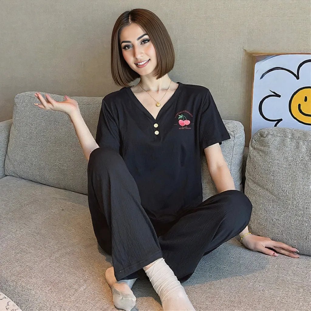 Chic Built - In Bra Pajama Set – Effortless Comfort & Style - Zero Bra