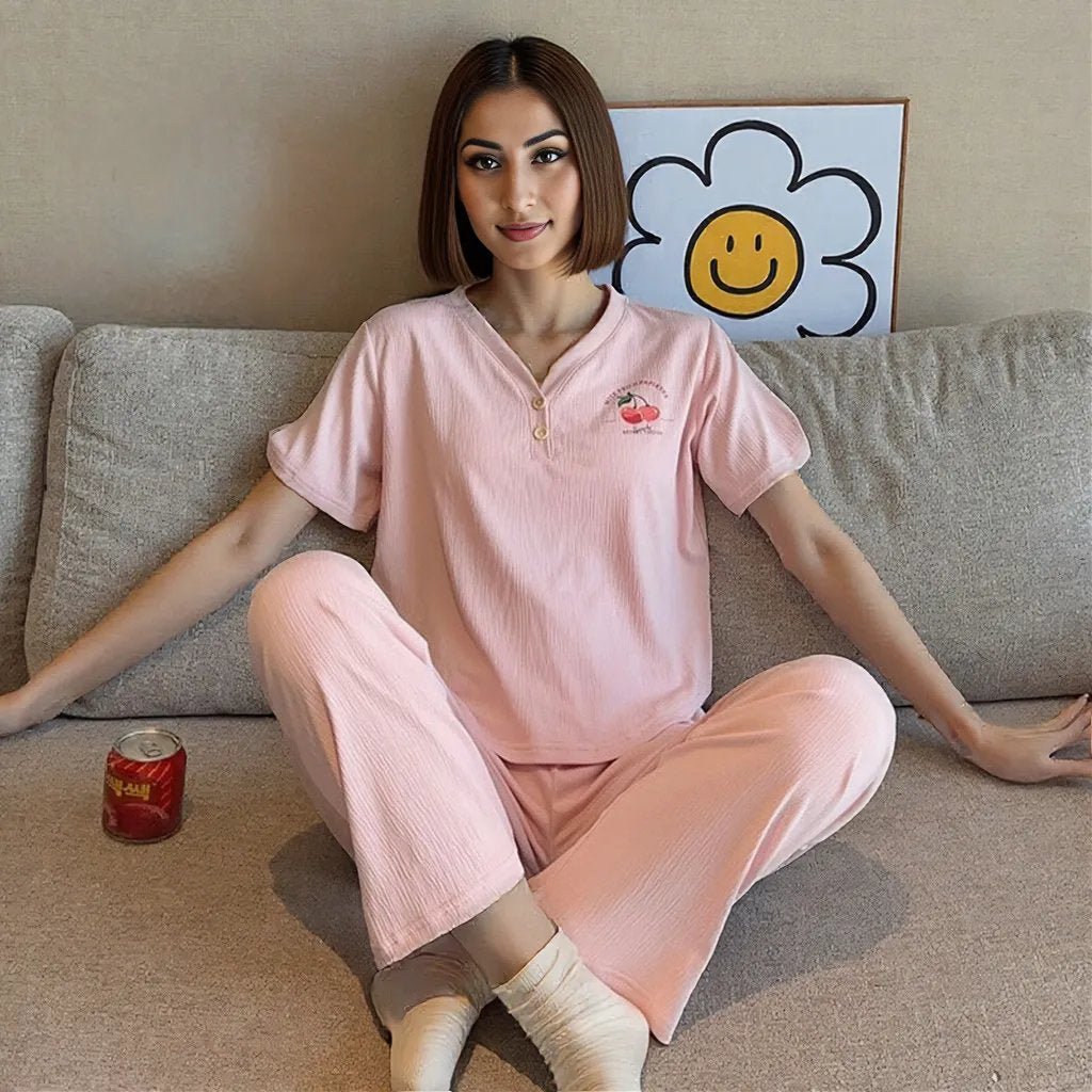 Chic Built - In Bra Pajama Set – Effortless Comfort & Style - Zero Bra