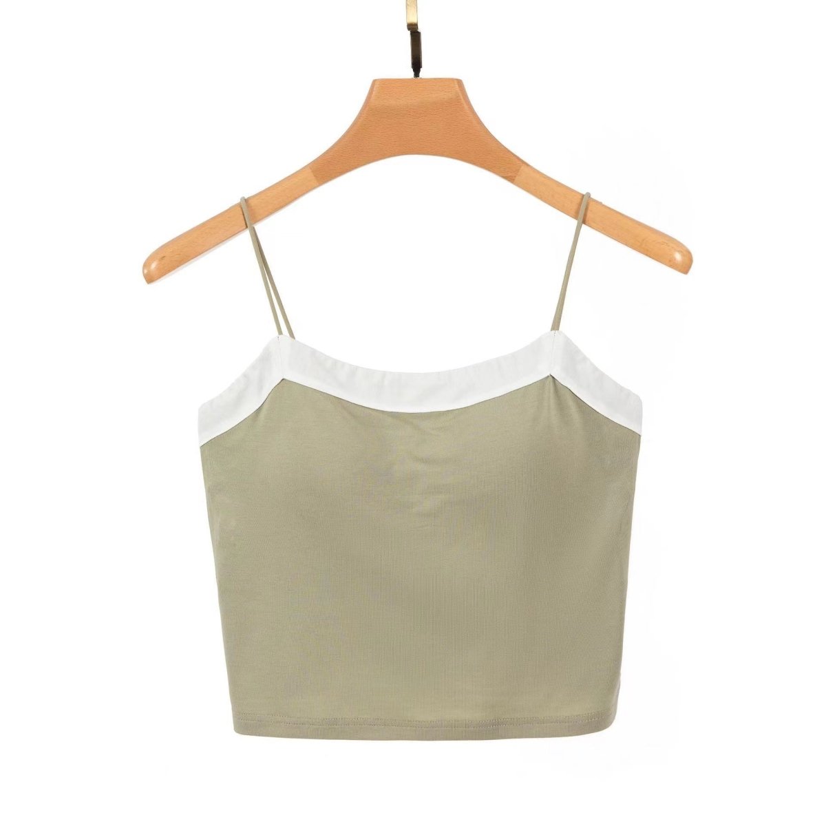 Chic Contrast Built - In Bra Cami – Sleek & Stylish - Zero Bra