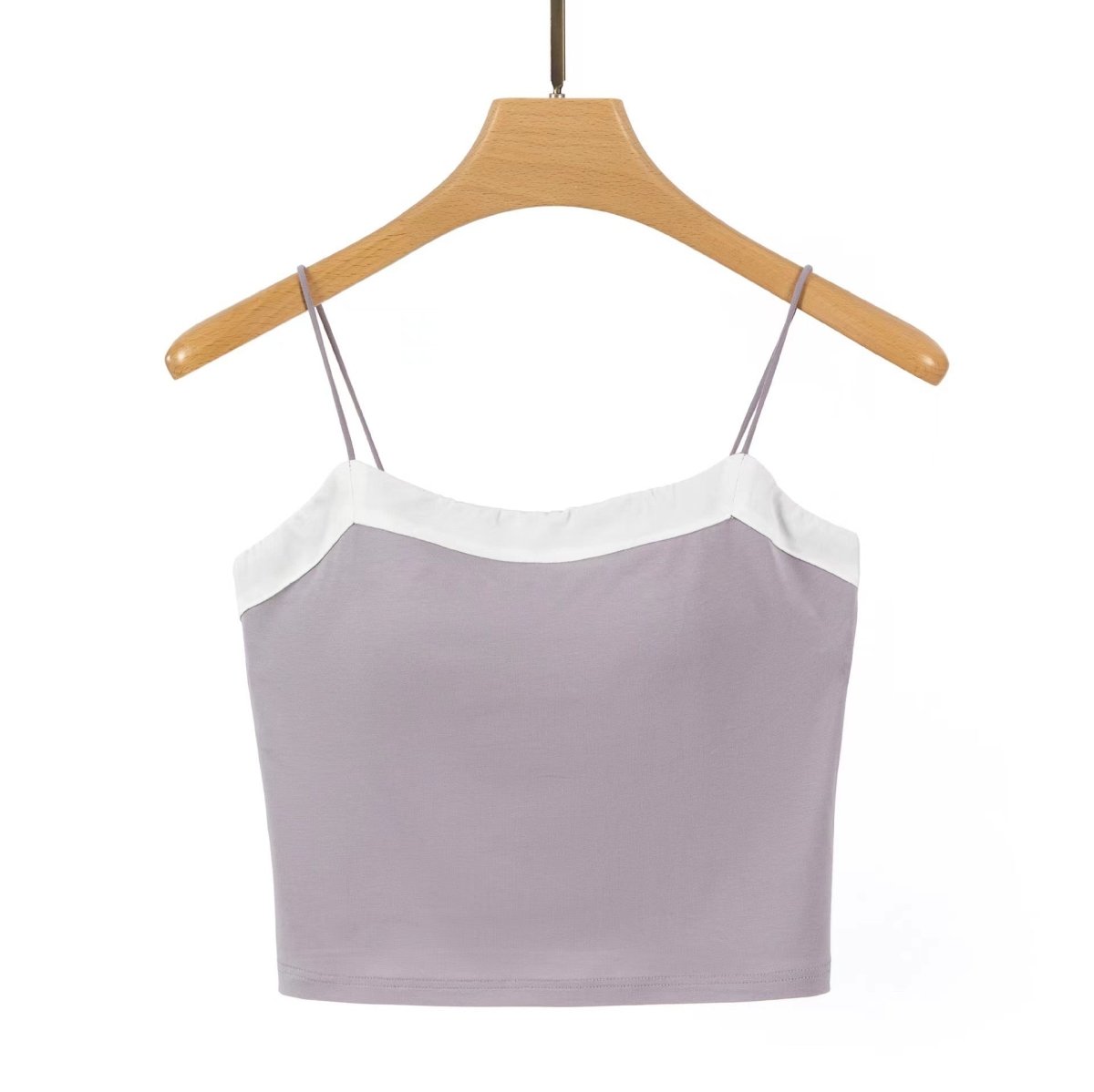 Chic Contrast Built - In Bra Cami – Sleek & Stylish - Zero Bra