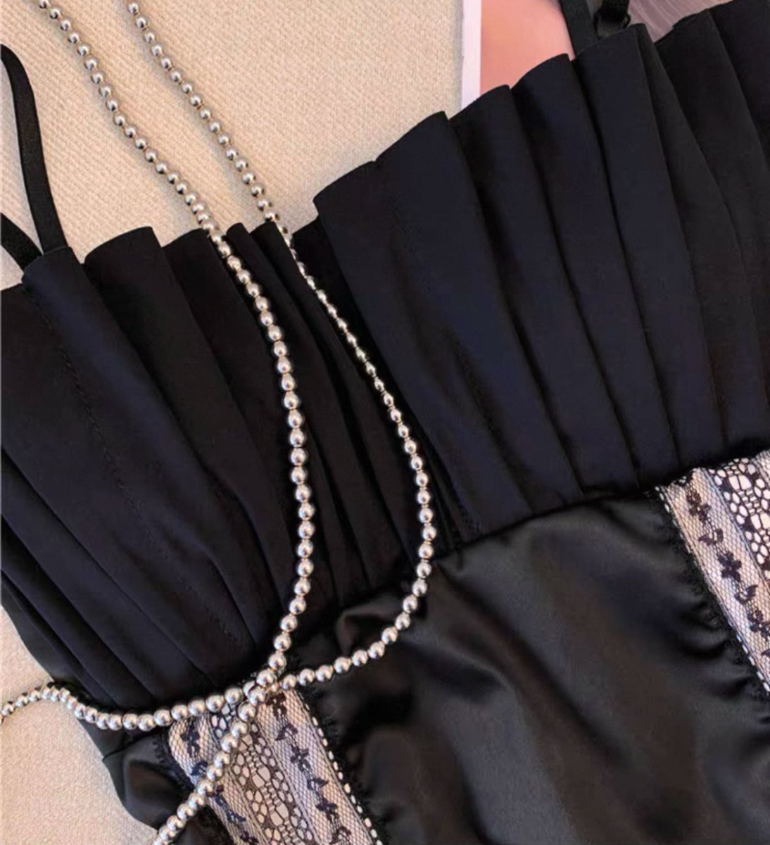 Chic Pleated Satin Corset Top – Bold, Sleek, & Sophisticated - Zero Bra