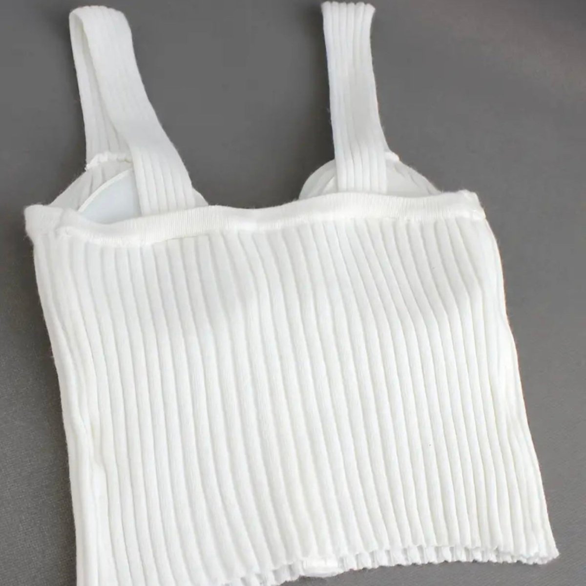 Chic Ribbed Button - Up Crop Top – The Ultimate Trendsetter! - Zero Bra