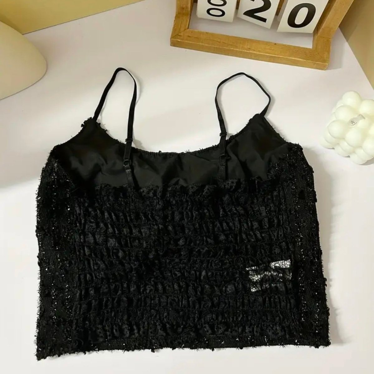 Chic Sequin Textured Built - In Bra Top – Glam & Elegant - Zero Bra