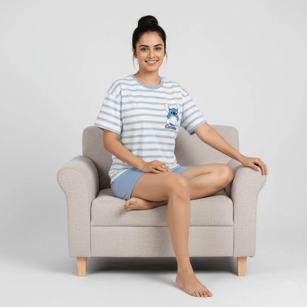 Cinnamon Cutie PJ Set β With Padded Ease - Zero Bra