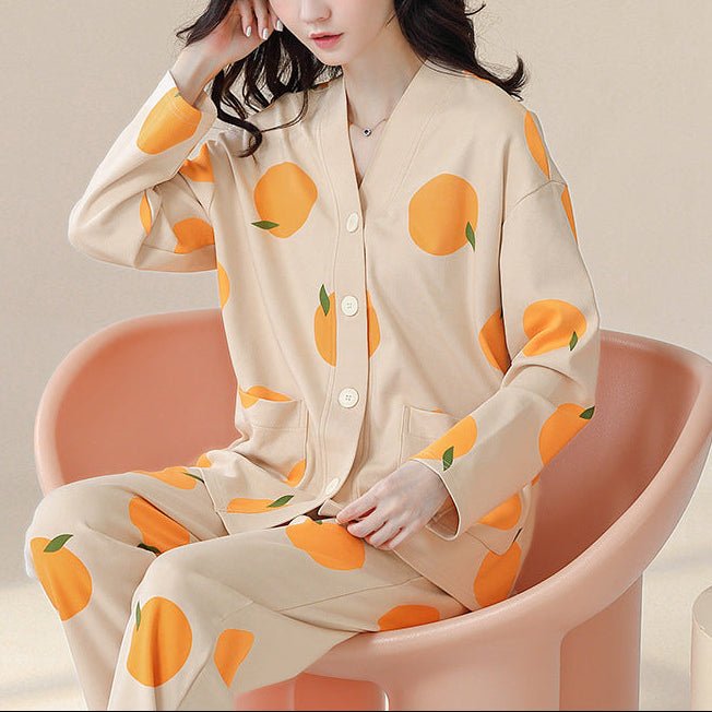 Citrus Bliss PJ Set – With Padded Fresh Glow - Zero Bra