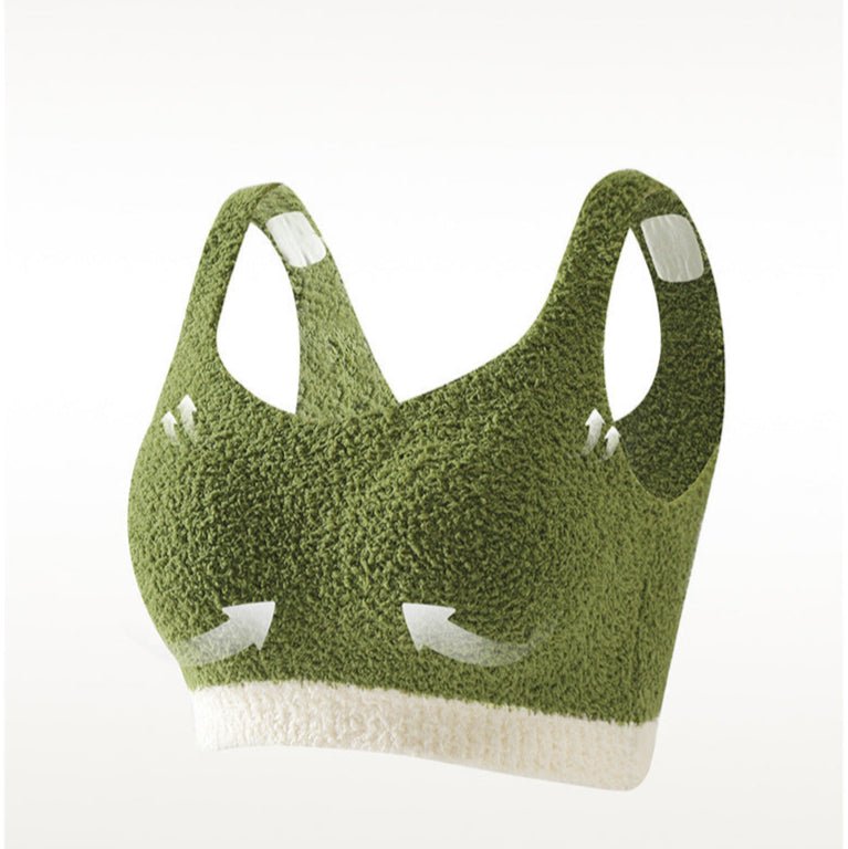 Cozy Knit Bra Top with Built - in Bra β Soft & Supportive - Zero Bra