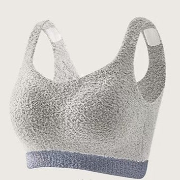 Cozy Knit Bra Top with Built - in Bra β Soft & Supportive - Zero Bra