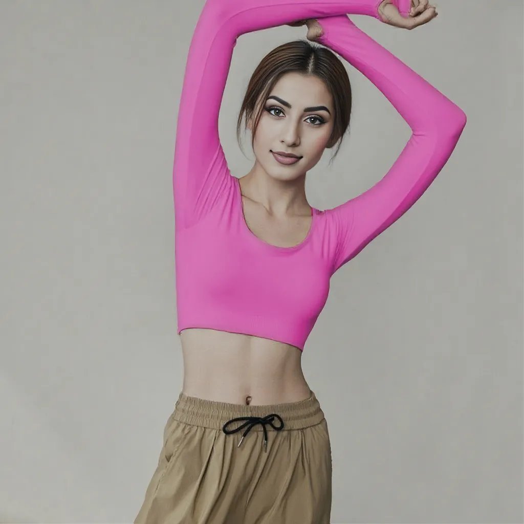 Crisscross Open - Back Long Sleeve Built - In Bra Top – Sleek & Sculpting - Zero Bra