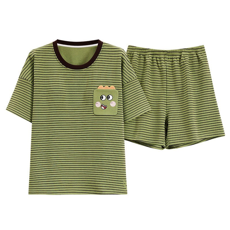 Dino Pocket PJ Set – With Padded Cozy Fun - Zero Bra