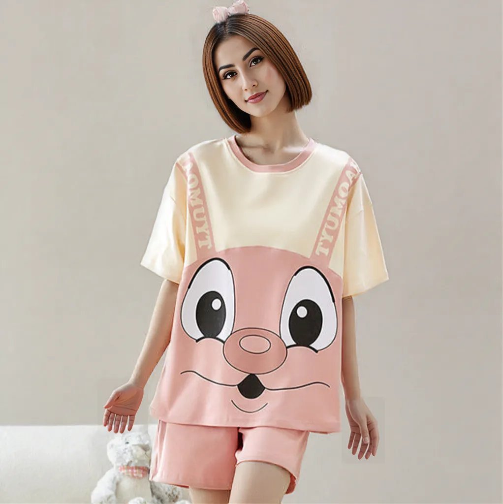 Donut Bunny Built - In Bra PJ Set – Peaches & Cream Edition - Zero Bra