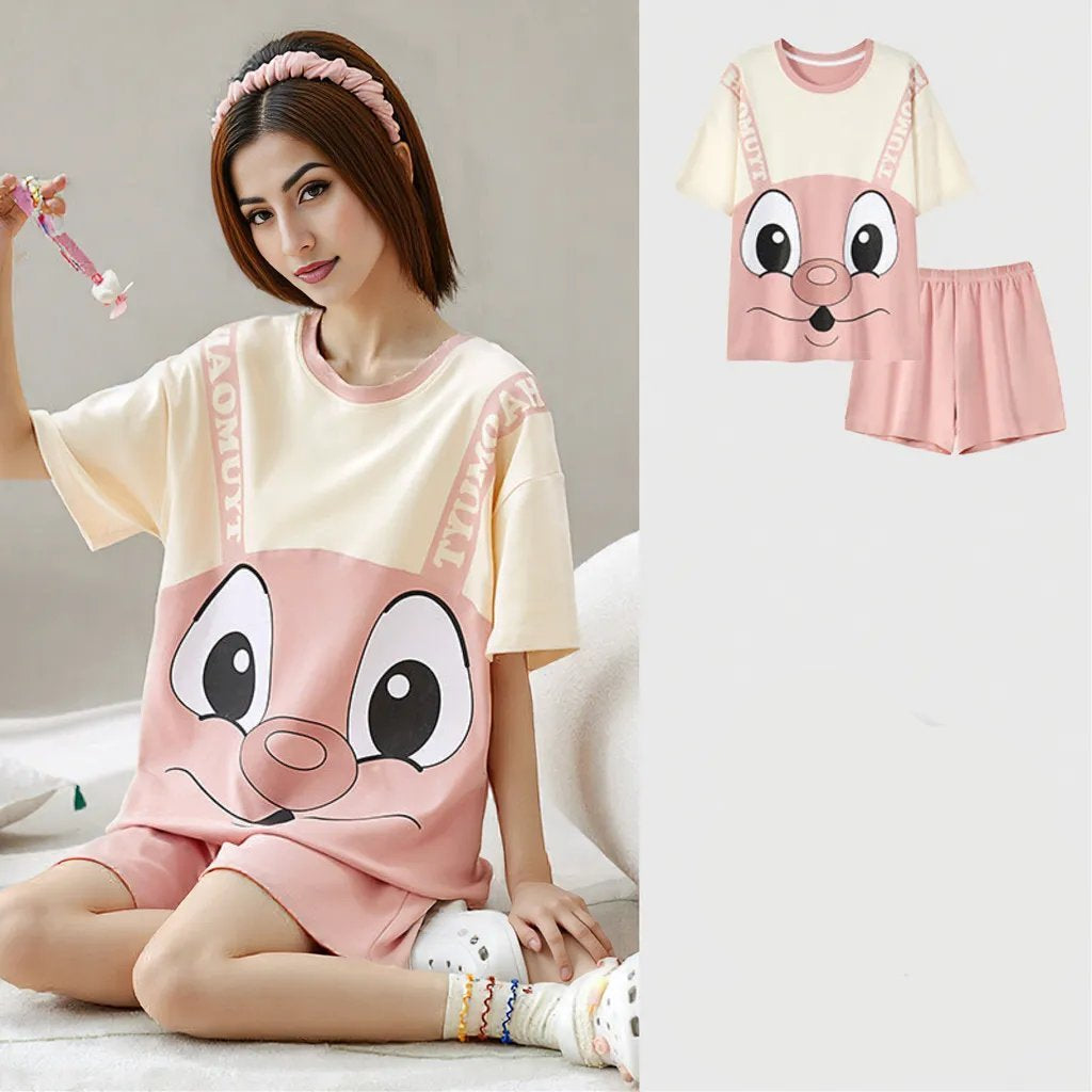 Donut Bunny Built - In Bra PJ Set – Peaches & Cream Edition - Zero Bra