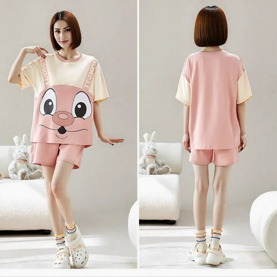 Donut Bunny Built - In Bra PJ Set – Peaches & Cream Edition - Zero Bra