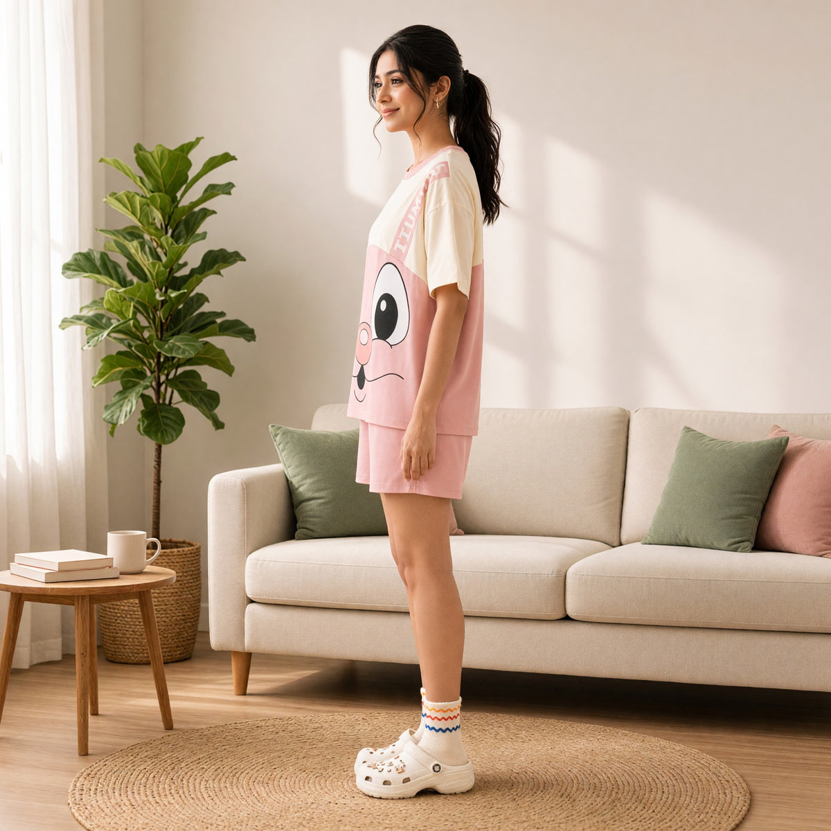 Donut Bunny Cartoon Night Suit