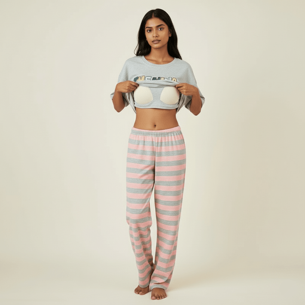 Dreamy Anime Girl PJ Set – With Padded Sweet Comfort - Zero Bra