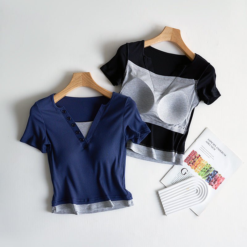 Effortless Comfort Built - In Bra Tee – For Every Day & Everywhere! - Zero Bra