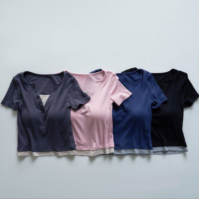 Effortless Comfort Built - In Bra Tee – For Every Day & Everywhere! - Zero Bra