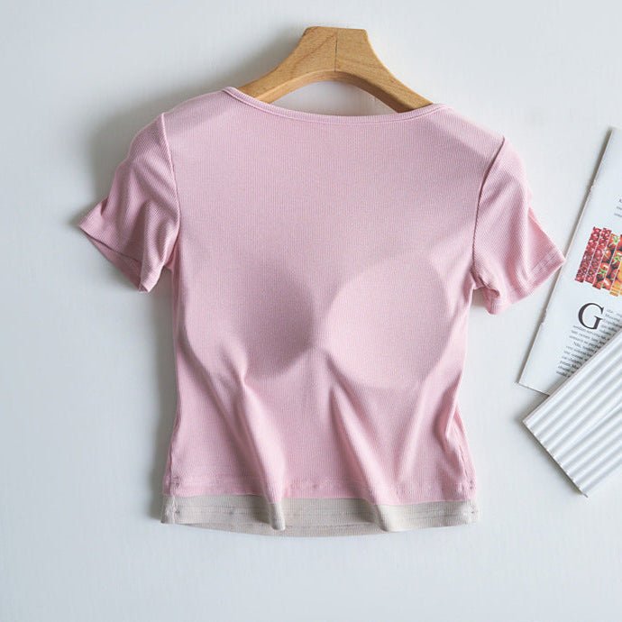 Effortless Comfort Built - In Bra Tee – For Every Day & Everywhere! - Zero Bra