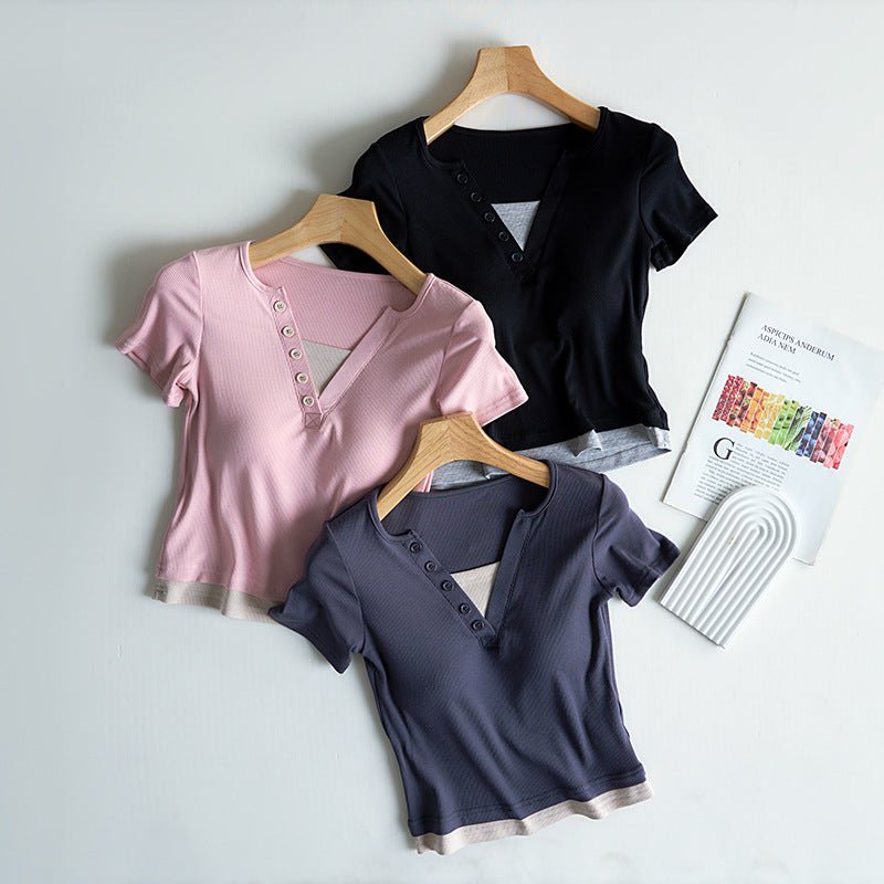 Effortless Comfort Built - In Bra Tee – For Every Day & Everywhere! - Zero Bra
