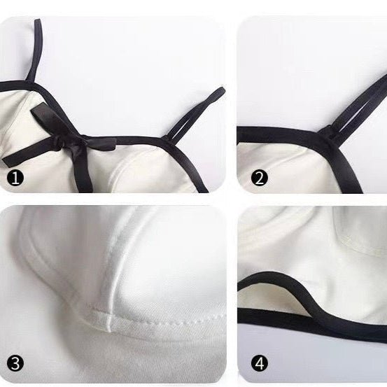 Elegant Bow - Tie Built - In Bra Bustier – Chic & Feminine - Zero Bra