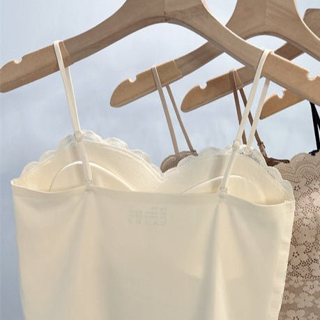 Elegant Floral Lace Built - In Bra Cami β Romantic & Chic - Zero Bra